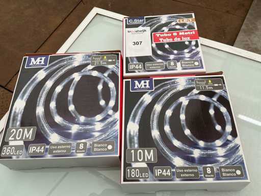 C.Star. Schutzart IP44. Weihnachten LED-Beleuchtung Girlande. (3-fach)