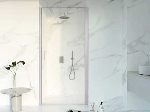 Douchedeur 90x200cm anti kalk rvs