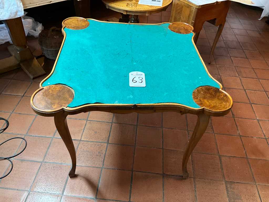 Fold-out bridge table