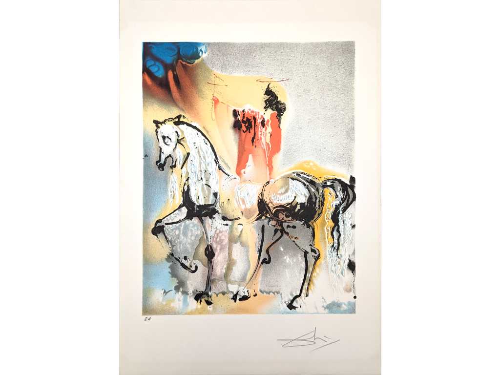 Salvador Dalí (1904-1989), Il cavaliere cristiano, 1972