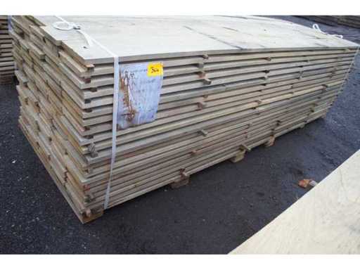 1,48 m³ Eiken planken 22mm