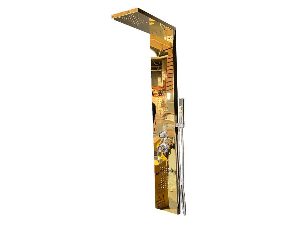 1 x Design shower column - Gold