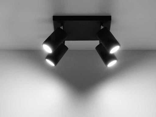 4 x GT Quad GU10 Lampe Schwarz