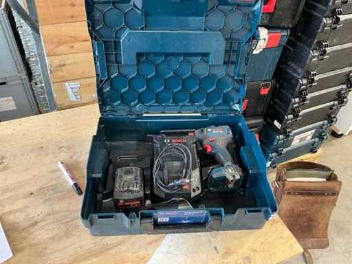 Bosch Professional GDX 18V 200 Impact Wrench Charger Charger AL 1860 CV Battery 6Ah w L-Box