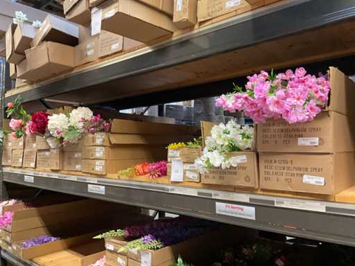 Lot de fleurs artificielles