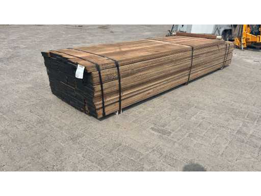 Hardhout schothout plank 300cm Fijnbezaagd (100x)