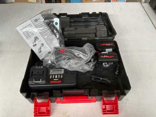 Keyang DG18BL-125S Winkelschleifer mit 2 Akkus und Ladegerät