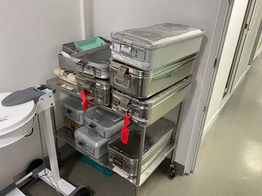 Chirurgische metalen doos kavel