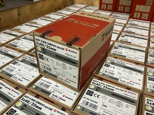 Würth – Schraube 5x40/25 mm (34.500 Stück)