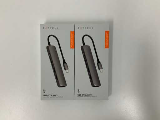 Satechi - Wieloportowa przej?ciówka USB-C Slim v2 (2x)