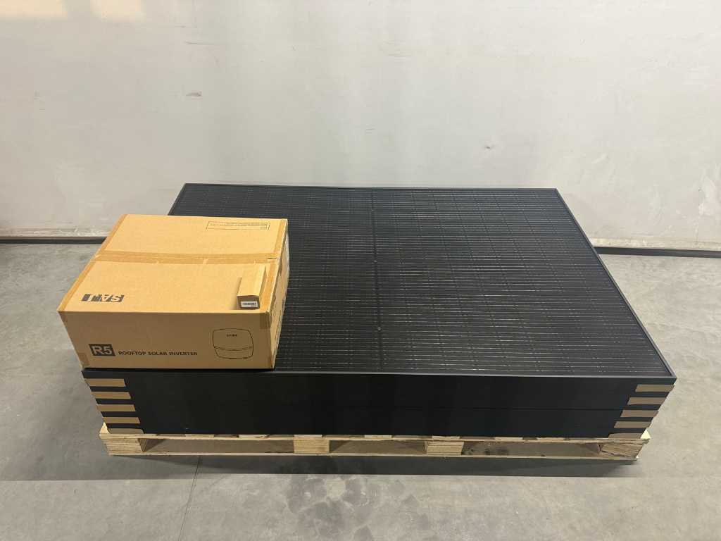 Cecep - zestaw 10 paneli słonecznych full black (410 wp) z falownikiem SAJ 4.0 z wifi (1-fazowy)