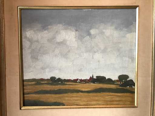 Peinture à l’huile sur toile. Signé. École belge