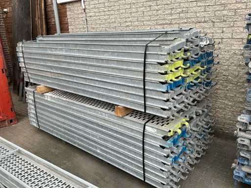 Pavimento a listelli d'acciaio Stalsco Afix (50x)