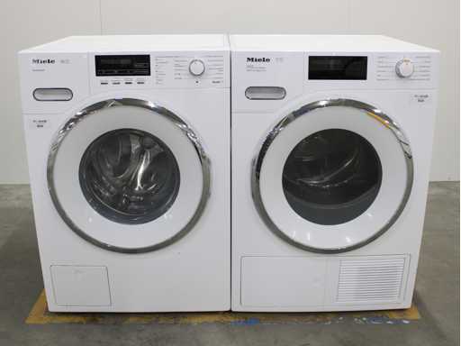 Lavatrice a pressione Miele W1 & Asciugatrice Miele T1 Eco & Vapore WiFiConn@ct & XL