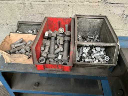 Batch of various nuts and bolts