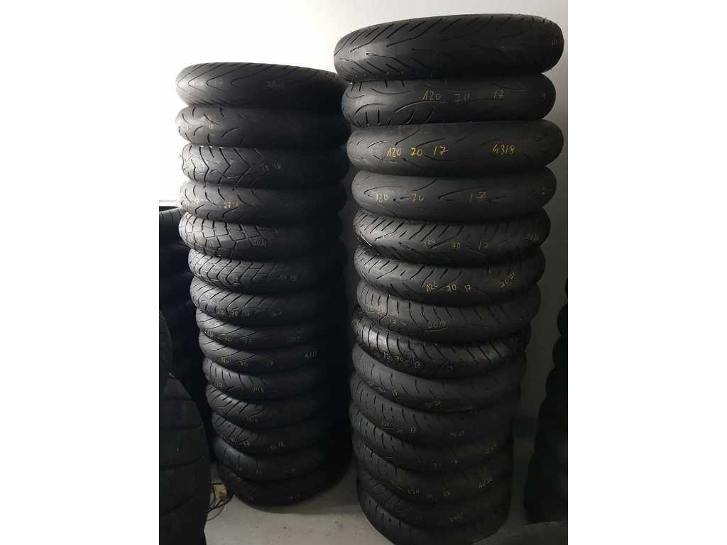 various - various ( Michelin, Pirelli, Bridgestone, Dunlop, etc ) - tires 120 70 17- 2 (28x)