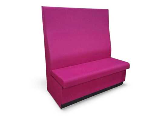 Bancă de perete - Fucsia - 130 x 62 x (înălțime) 142 cm