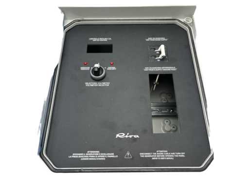 Riva 100A Landstrom- und Generatorwahlpanel mit Schalter – 349918