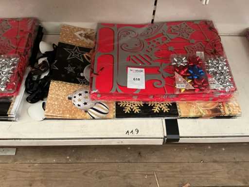 Party Weihnachten, Tragetaschen+Dekoration.