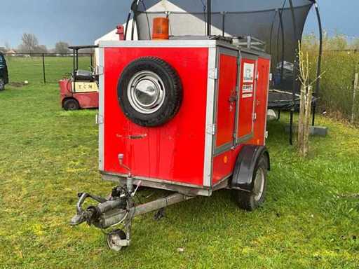 Dibo Stoomreiniger op trailer