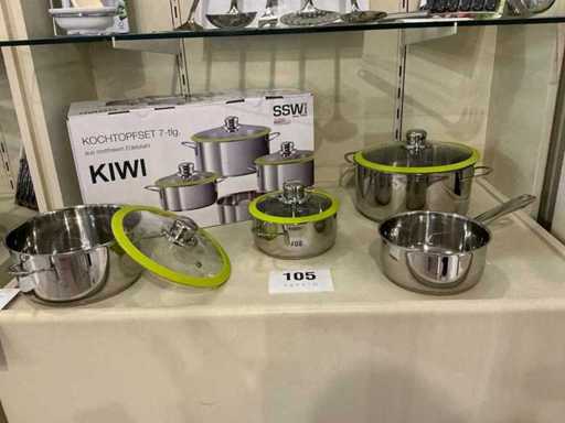 7 piece cooking pot set