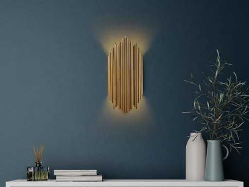 Wandlamp - Goudmetaal (x2)