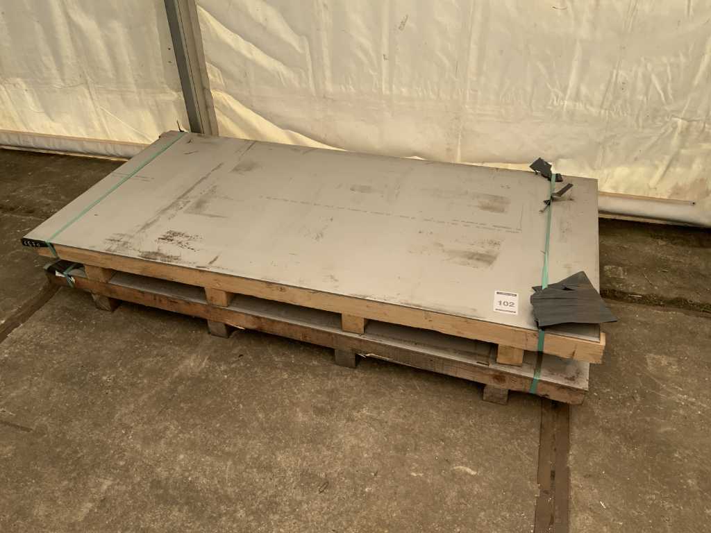 Stainless steel plate (2x)