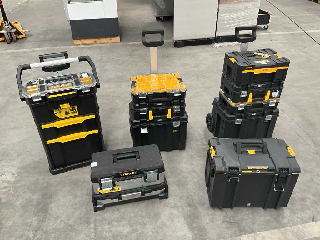 3 different tool trolleys STANLEY, DEWALT