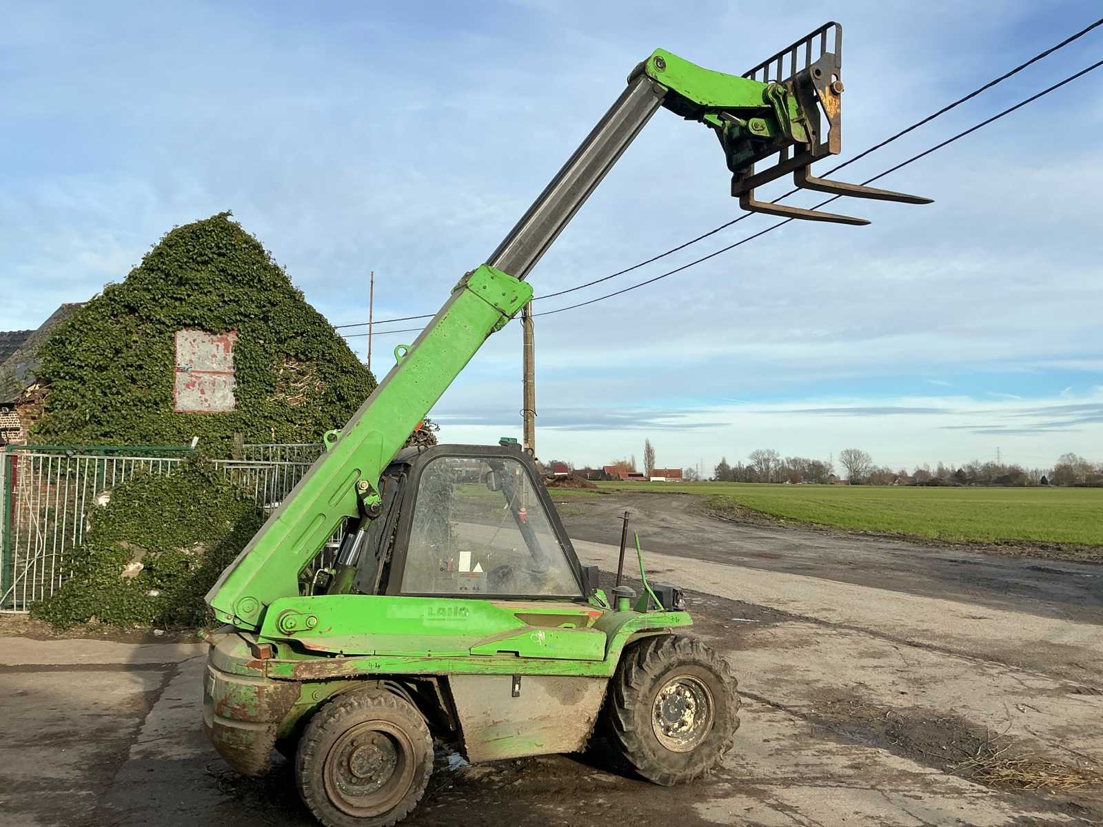 2001 Manitou BT420 Telehandler + Grapples