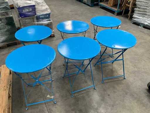 Metalen klaptafel (6x)