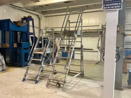 Schody ruchome aluminiowe (2x)