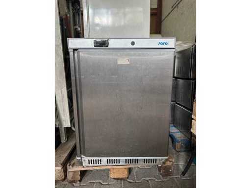 SARO HT 200 S/S Gastro-Tiefkühlschrank – Edelstahl, 129 Liter, geprüft