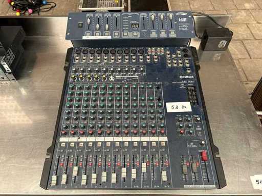 Mixer Yamaha MG166C cu controller Showtec Lite Power DMX