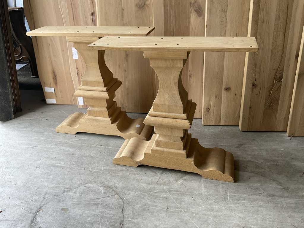 Oak monastery table frame