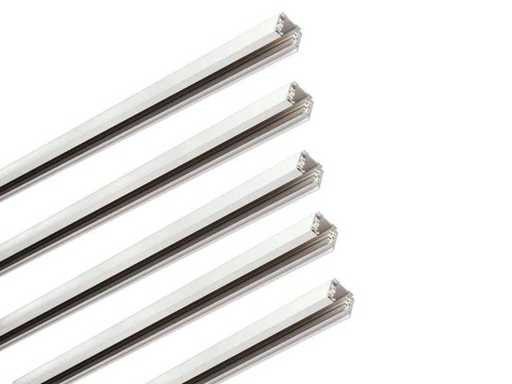 20 x Spanningsrail 1-fase 100 mat wit