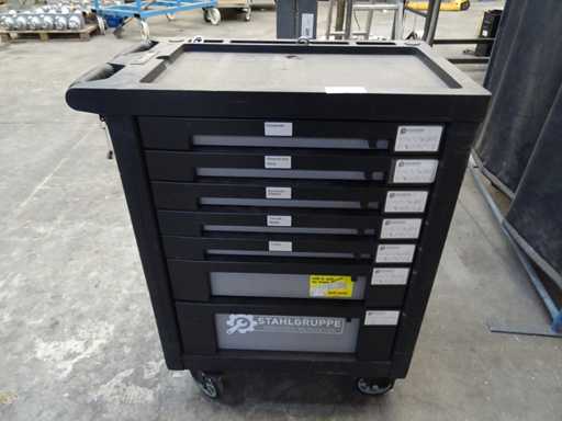 Stahlgruppe - Tool trolley with contents