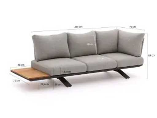 Suns Nardo Gartenkissen-Set 4 Teile weich grau