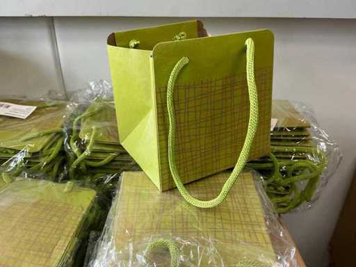 Partij Bag Flexline carton 12,5x11,5xH12,5cm green (450x)