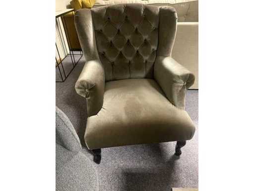 Taupe z krzesłem taupe z litego buka korpus z zimną pianką wypełniony nos sprężynowy