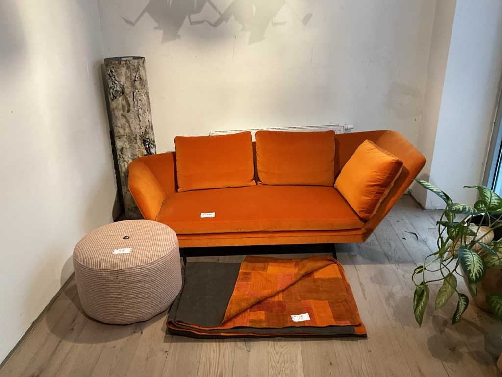 Flexform Sofa + Kussen/Kruk/Vloerkleed/Lamp