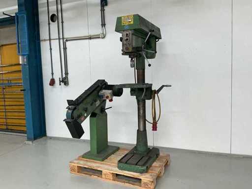1997 Huvema Hu 45 Profi Column Drilling Machine and Sanding Belt Machine
