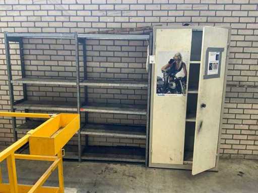 Workshop cabinet and shelving