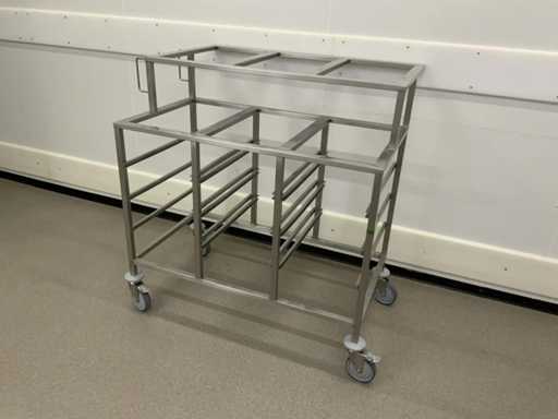 RVS uitschepwagen
