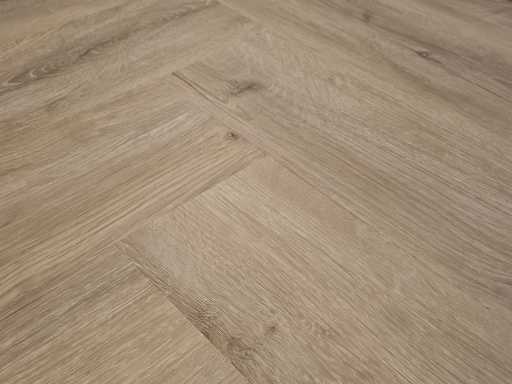 8 m2 PVC SPC click herringbone - 750 x 150 x 6.5 mm