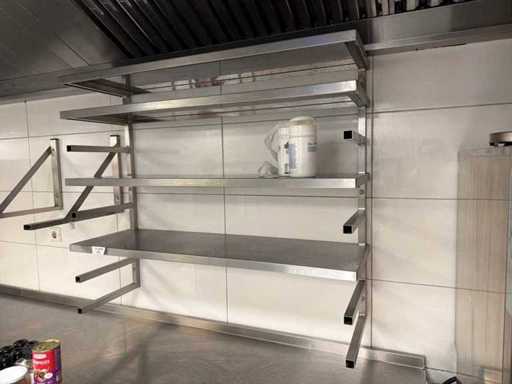 Stainless steel rack for catering kitchen