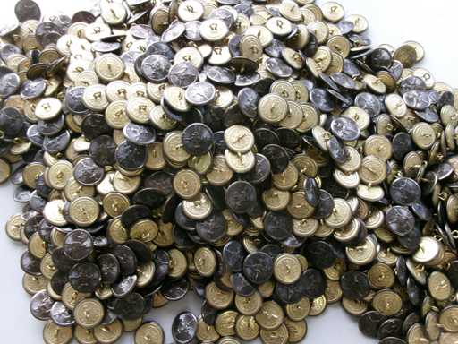 CZ/SK Metallknopf, groß, gebraucht (Meier) (500x)