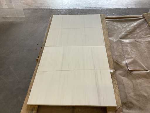 Natursteinmarmor-Dolomiti, geschliffen 45,7x45,7 cm, Fliesen 35 m²