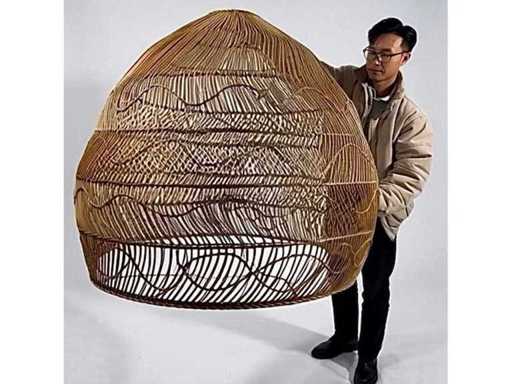 4Shine - Rotan hanglamp Ravi XXL -Ø120cm- ronde hanglamp – (14x)