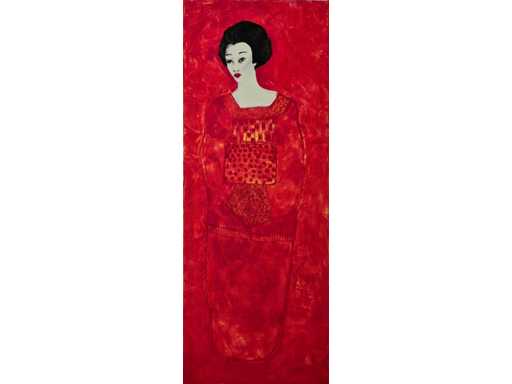 Serigrafia Carolina Paulussen 'Geisha Rossa'