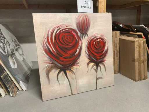 Wall decoration on canvas